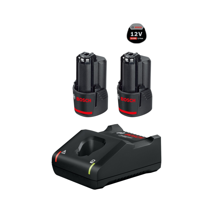 Bosch Professional 2 x Gba 3,0AH Akü Gal 12V-40 Hızlı Şarj Cihazı - 1600A019RD