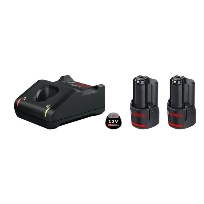 Bosch Professional 2 x Gba 3,0AH Akü Gal 12V-40 Hızlı Şarj Cihazı - 1600A019RD