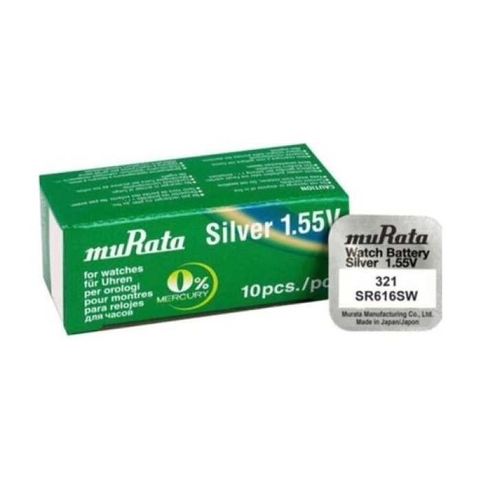 Murata Sony 321 Sr616sw 1,55v Saat Pili - 10 Adet