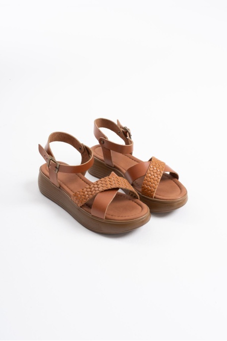 Orwell Taba Hakiki Deri Sandalet