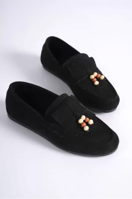 Kadın Siyah Süet Günlük Ayakkabı  TR19MS03A