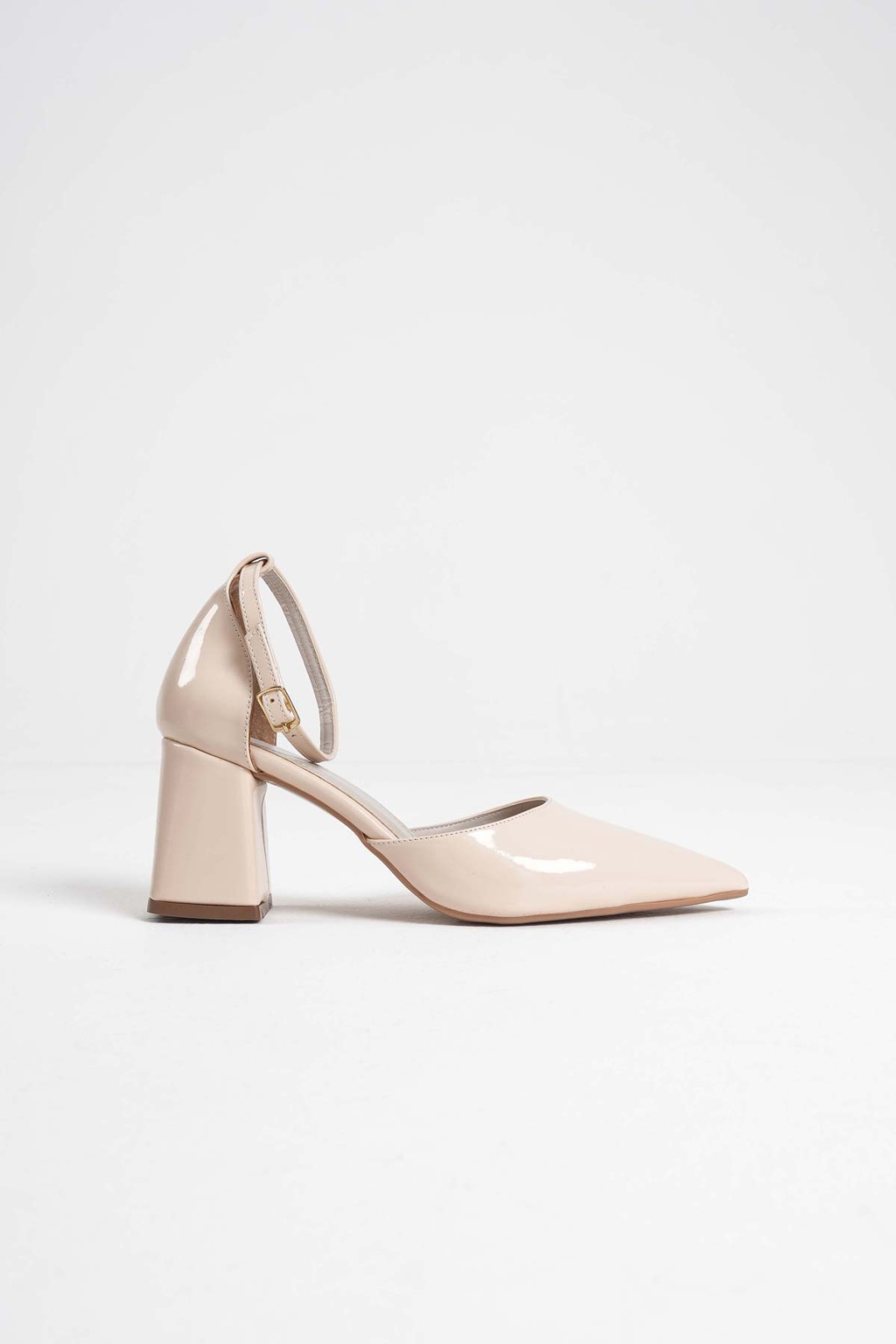 Doren Bej Rugan Kadın Topuklu Ayakkabı