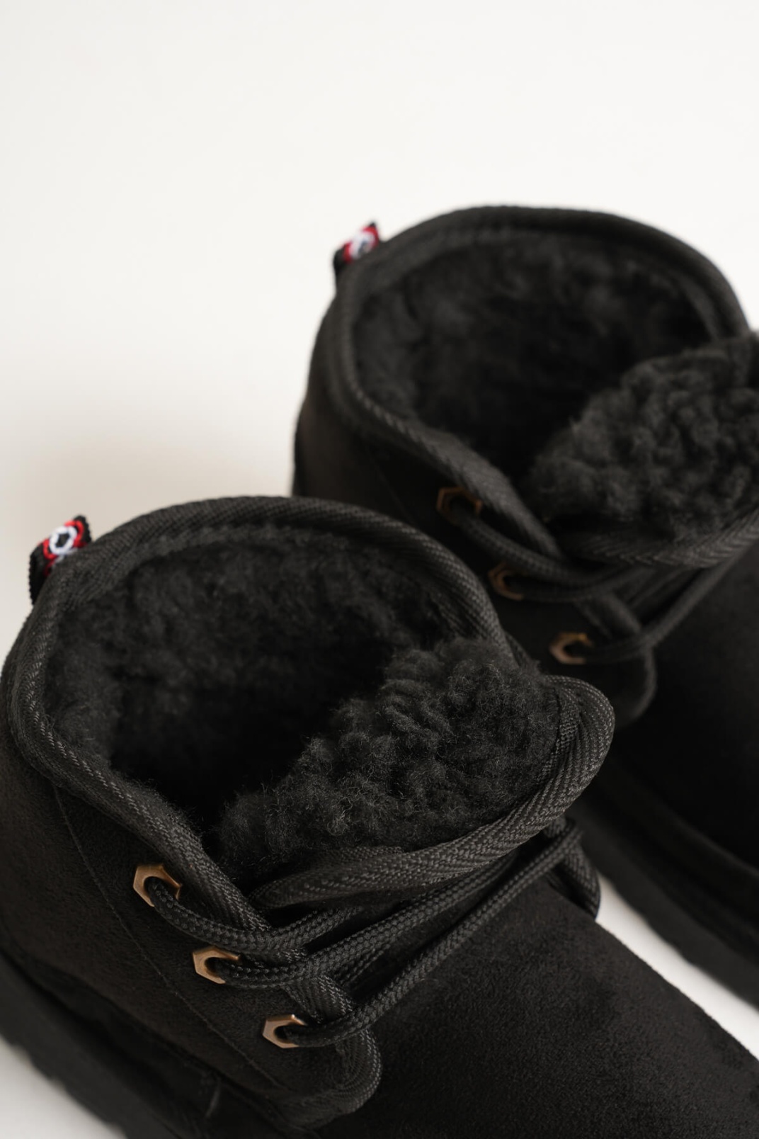 Elena Kadın Siyah Kışlık İçi Kürklü Kalın Taban Bot