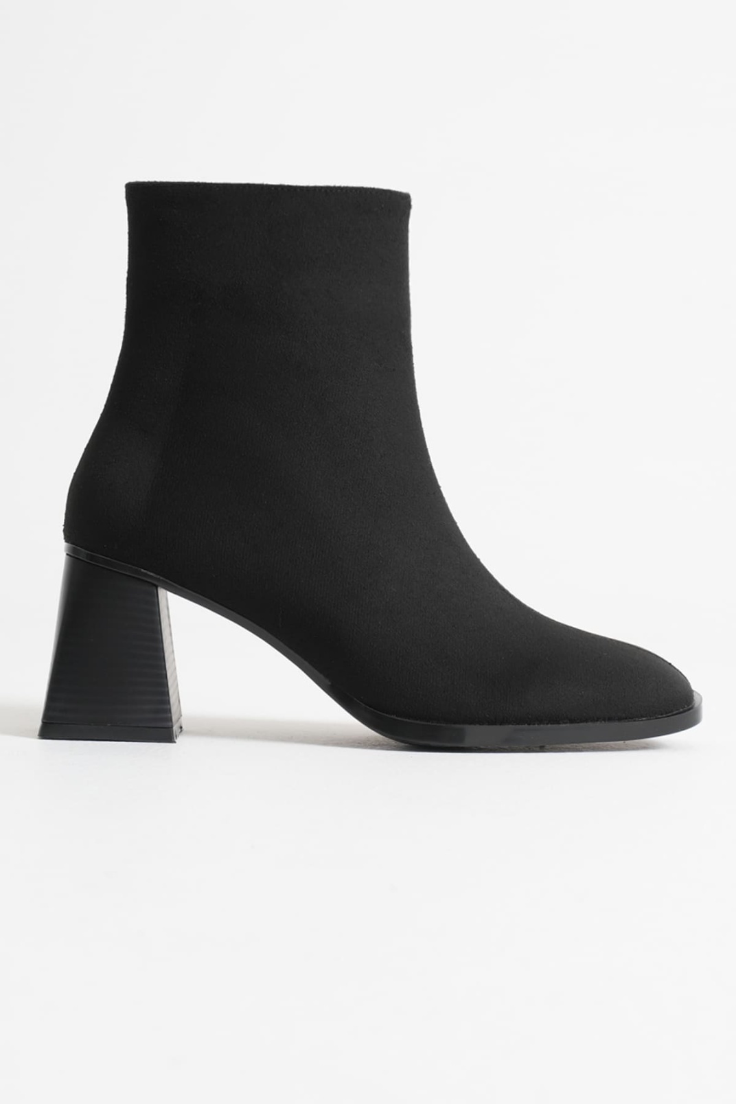 Ornela Kadın Siyah Süet Topuklu Bot