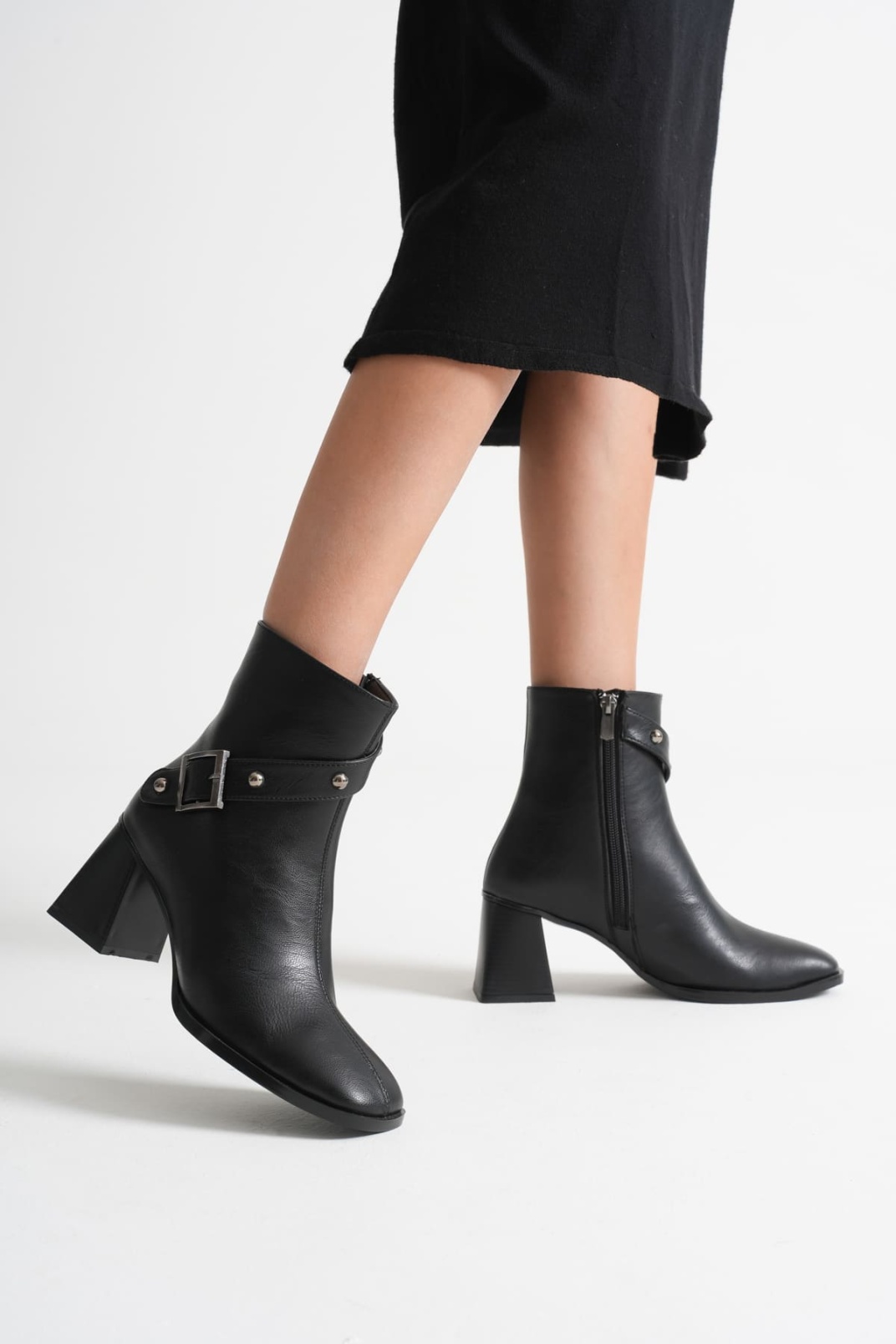 Vera Kadın Siyah Topuklu Bot