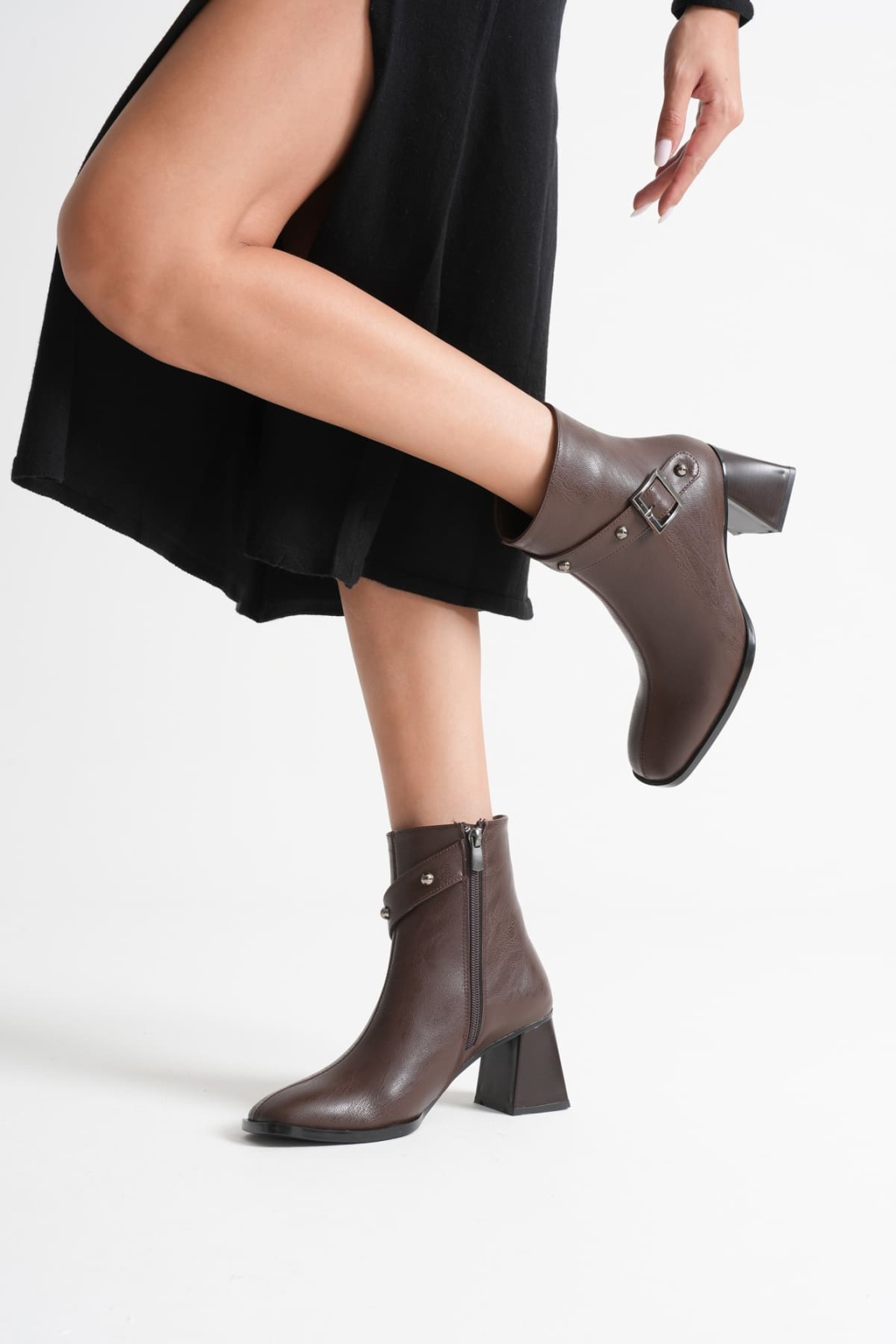 Vera Kadın Acı Kahve Topuklu Bot