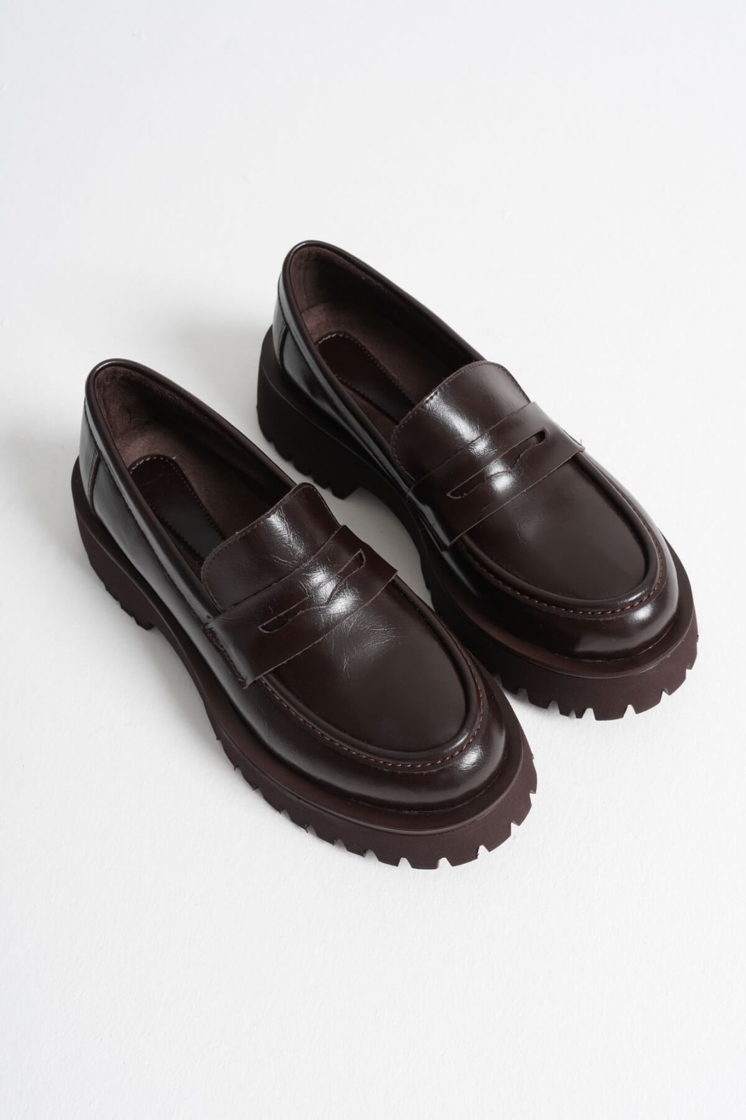 Noir Kadın Günlük Acı Kahve Loafer Ayakkabı