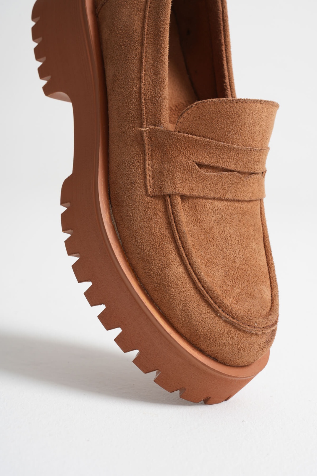 Noir Kadın Günlük Taba Süet Ayakkabı