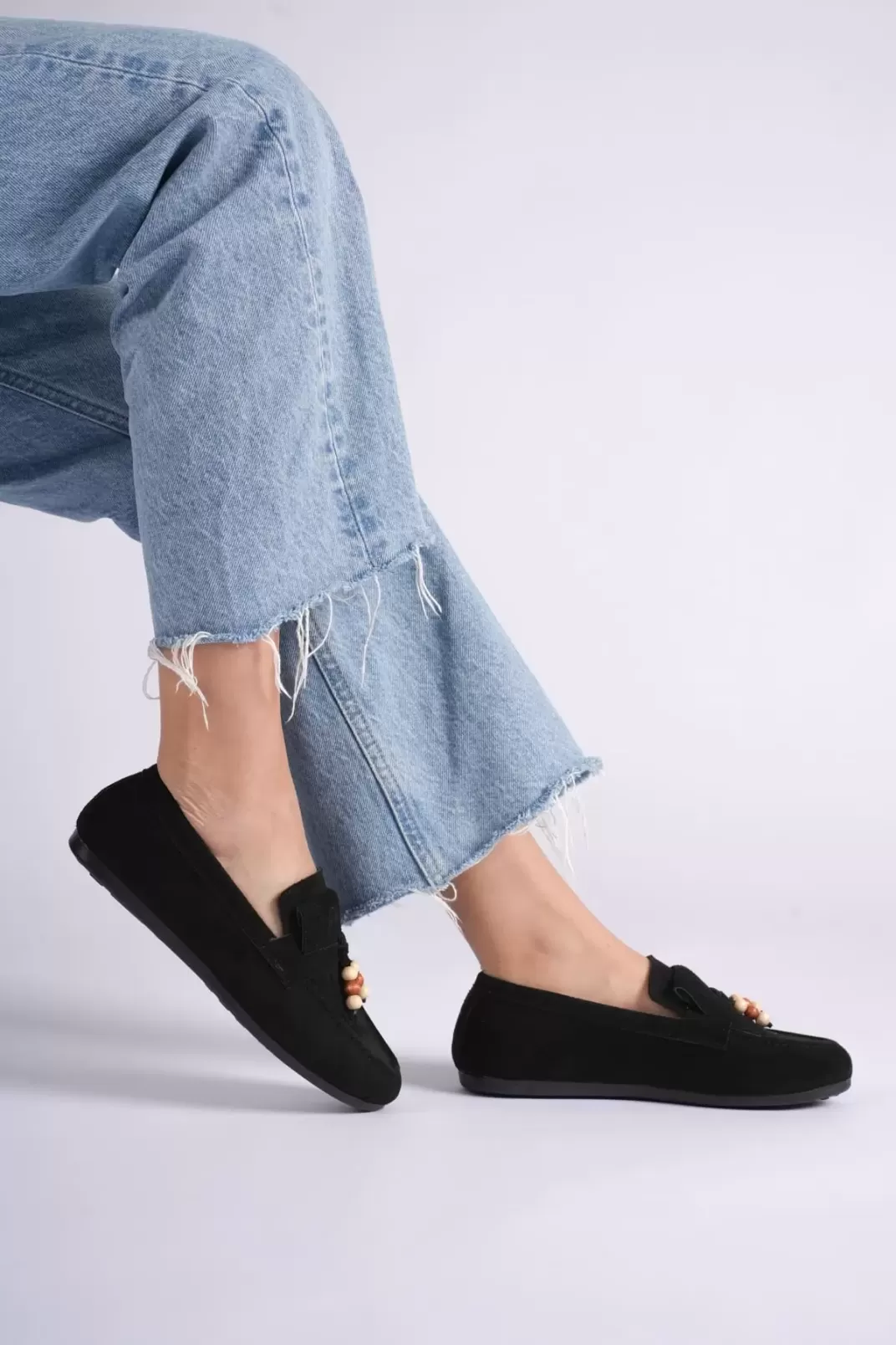 Kadın Siyah Süet Günlük Ayakkabı  TR19MS03A