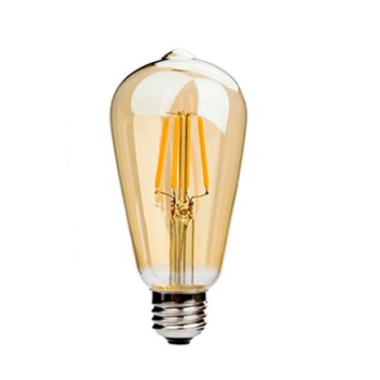 CATA  8W RUSTİK LED AMPUL (ST-64) (AMBER ) ( KDV DAHİL FİYAT)