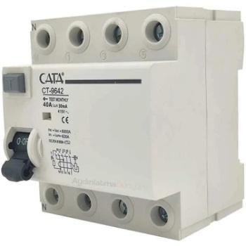 CATA  63 AMPER KAÇAK AKIM RÖLESİ ( 30 mA / TRİFAZE / 6 kA ) ( KDV DAHİL FİYAT)