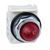 Schneider 9001KP7R9 30mm 230V AC Ba 9S IP66 Kırmızı Sekizgen Pilot Işığı