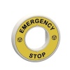 Schneider ZBY9W2B330 60mm 24V AC/DC Plastik Sarı Emergency Stop İşaretli Işıklı Halka