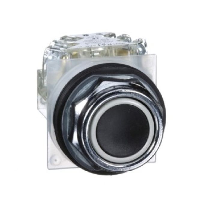 Schneider Electric 9001KR1BH13 Siyah Buton Ø 30 - Sıva Altı Yaylı Dönüş - 1Ak