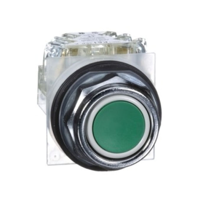 Schneider 9001KR1GH13 30mm Yaylı Dönüşlü Yeşil Sıva Altı Buton