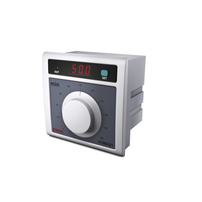 ENDA ATM9321-230VAC Dijital Göstergeli Analog Zaman Rölesi-96X96mm