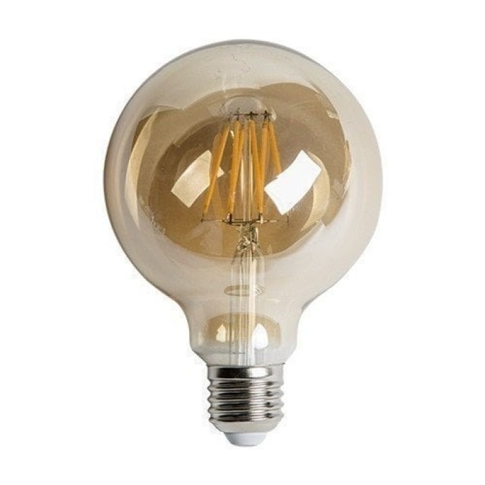 CATA  6W RUSTİK LED G90 GLOP AMPUL (E27)(AMBER) ( KDV DAHİL FİYAT)