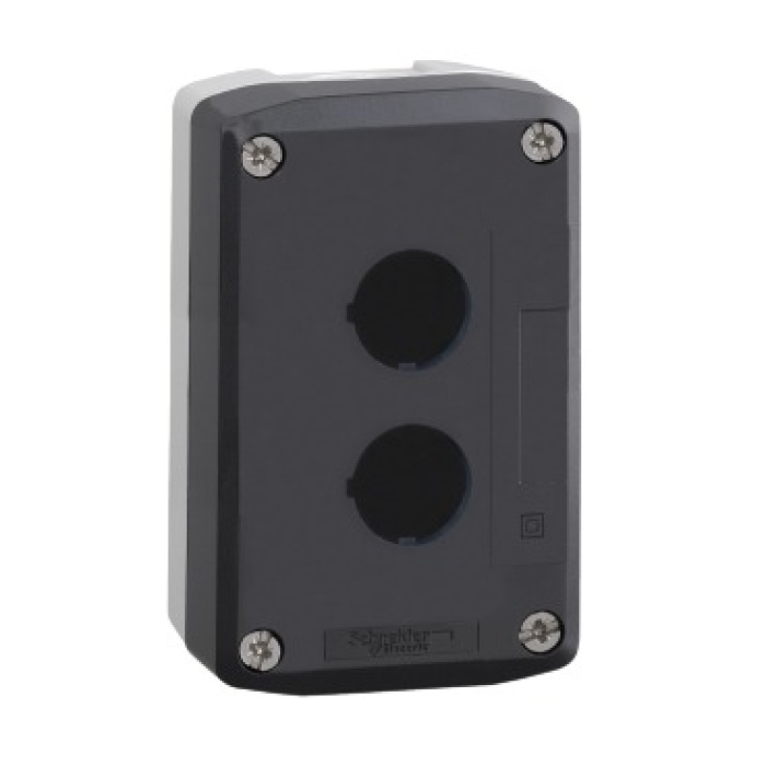 Schneider Electric XALD02 Gri boş kumanda kutusu - 2li