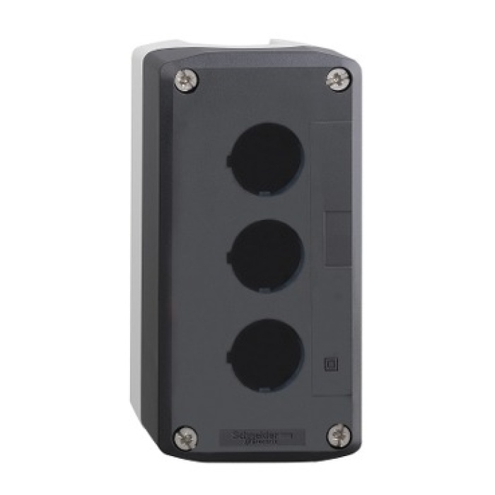 Schneider Electric XALD03 Gri boş kumanda kutusu - 3lü