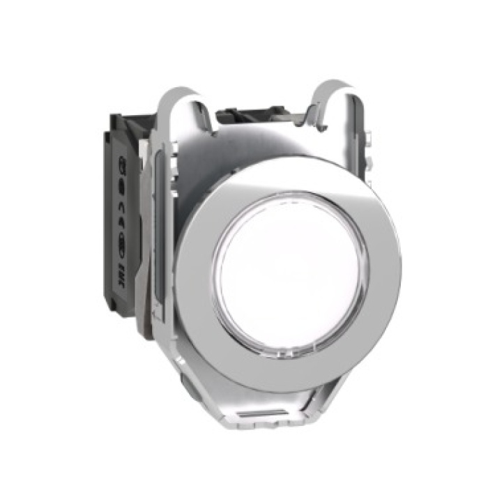 Schneider XB4FW31B5 24VAC/DC 1NA+1NK Beyaz Işıklı Yaylı Led Kumanda Butonu