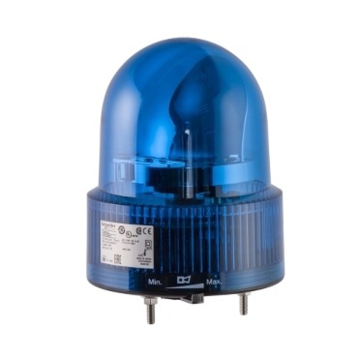 Schneider XVR12B06S 120mm 24V AC/DC Mavi Döner Aynalı Tepe Lambası