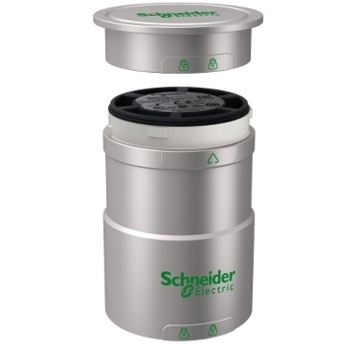 Schneider XVUC21BQ Işıklı Kolon için 24V AC/DC 60mm Gri Üst Kapaklı Ana Ünite