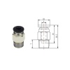 3D Printer Isıtıcı Uç - Hotend J-Head V6 Bağlayıcı Extruder 1.75mm