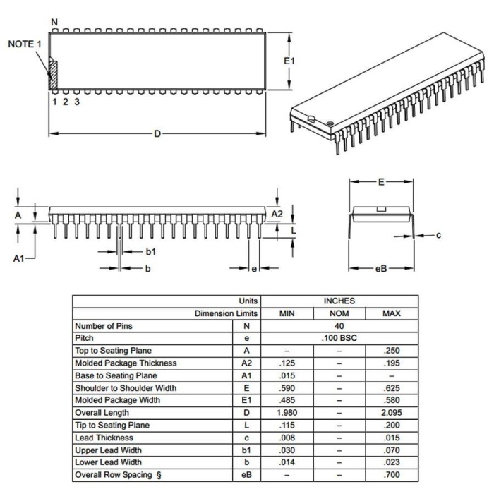PIC18F458 I/P 8-Bit 40MHz Mikrodenetleyici Pdip-40