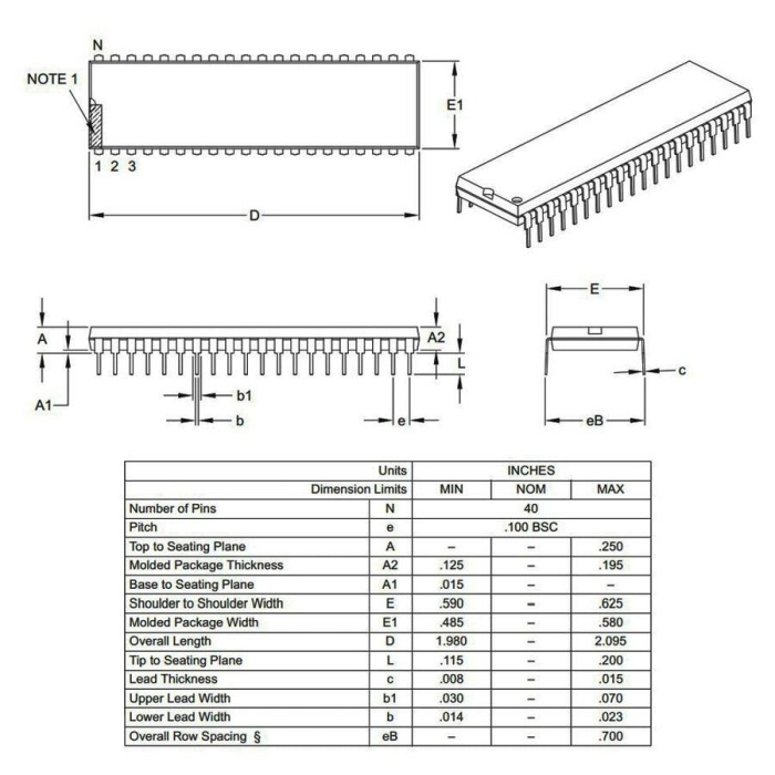 DSPIC30F4011-30I/P 16-Bit 30MIPs Mikrodenetleyici DIP-40