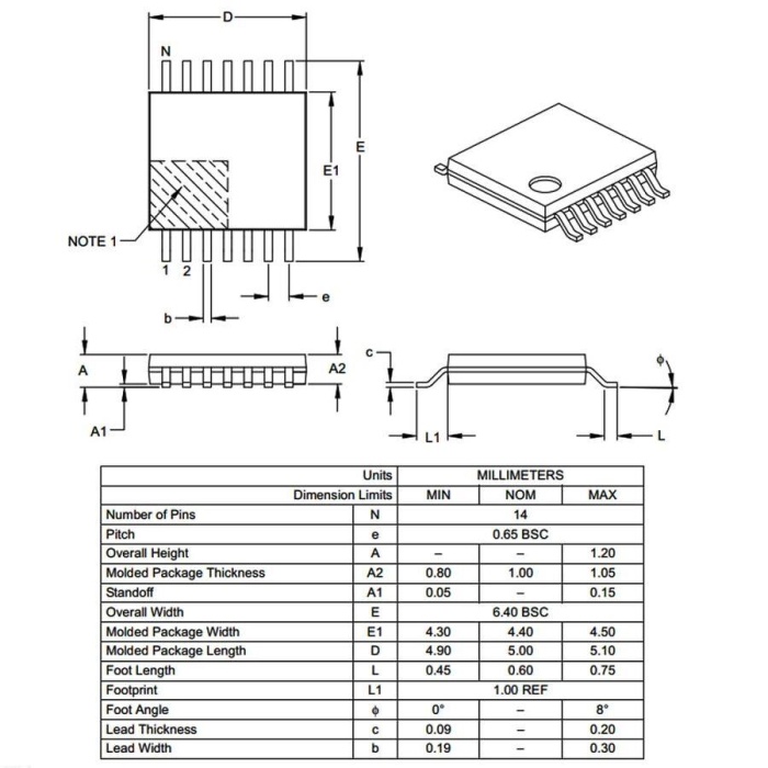 PIC16F688-I/ST SMD TSSOP14 20MHz 8-Bit Mikrodenetleyici