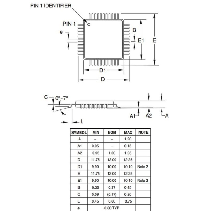 ATXMEGA64A4U-AUR SMD 8 Bit 32Mhz Mikrodenetleyici TQFP-44