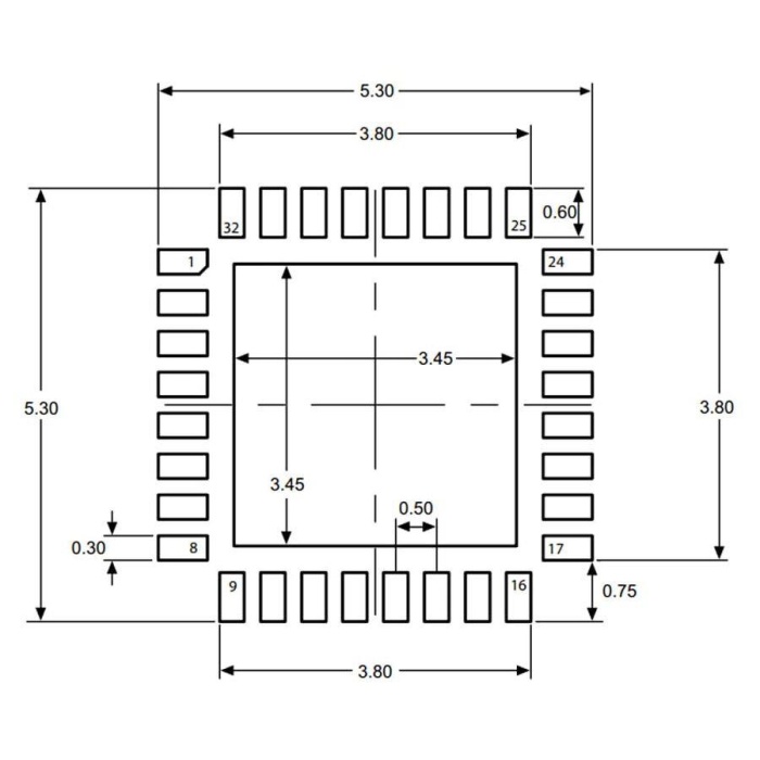 STM32F051K6U6 Smd 32-Bit 48MHz Mikrodenetleyici UFQFP-32