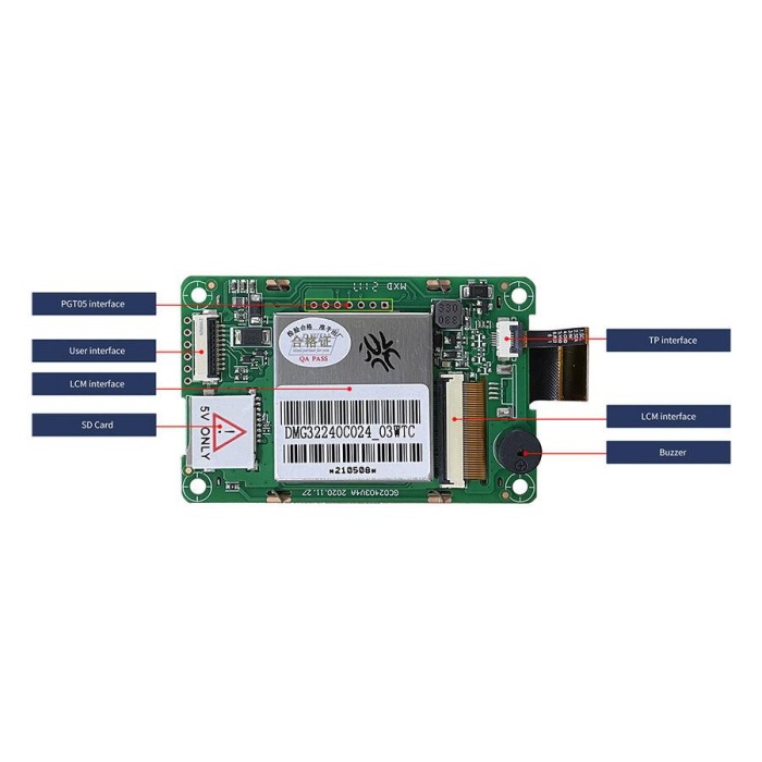 2.4 Inch Dwin HMI Display Rezistif Ekran - Dokunmatik