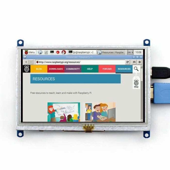 Raspberry Pi 5 Inch HDMI Lcd (B) Ekran 800×480 Geniş Platform Desteği