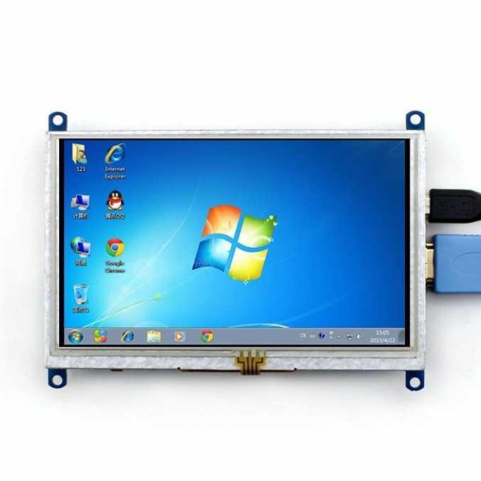 Raspberry Pi 5 Inch HDMI Lcd (B) Ekran 800×480 Geniş Platform Desteği