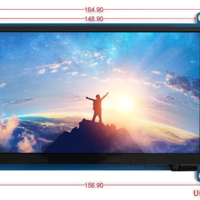 7 inch HDMI LCD (H) IPS Kapasitif Dokunmatik Ekran- 1024x600