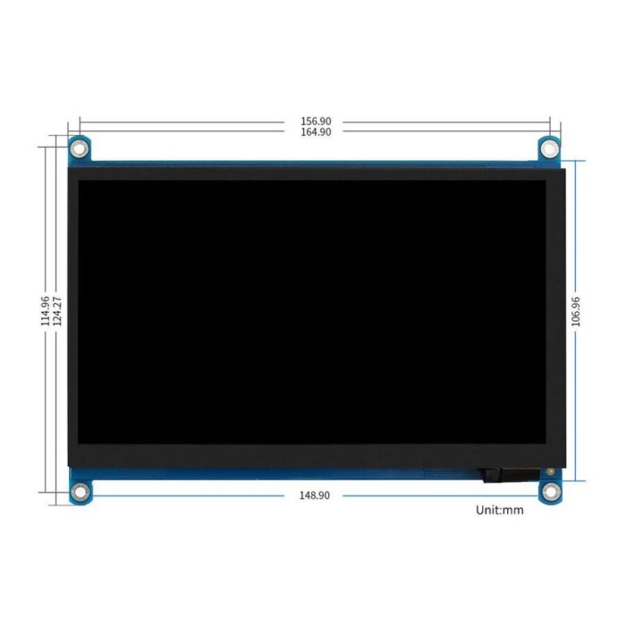 7 Inch QLED Quantum Dot Kapasitif Dokunmatik Ekran 1024×600