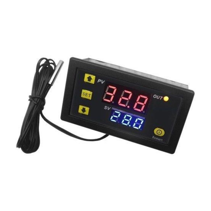 12 V 20A Dijital Ayarlanabilir Mini Termostat