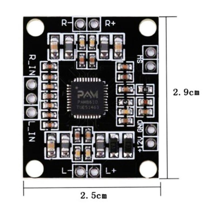 PAM8610 2x15W Stereo Amfi Modülü