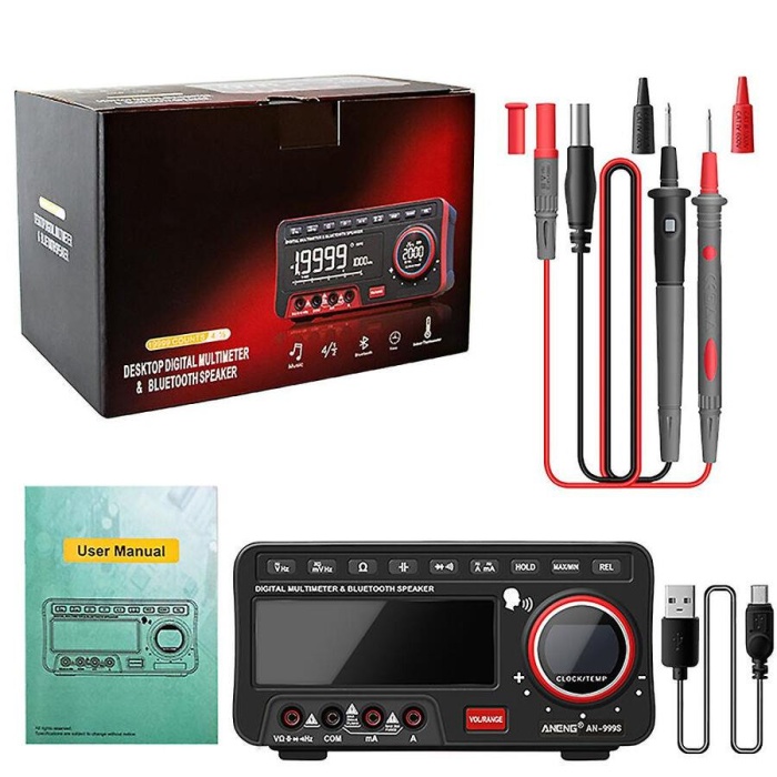 ANENG AN999S Profesyonel Dijital Multimetre ve Bluetooth Hoparlör