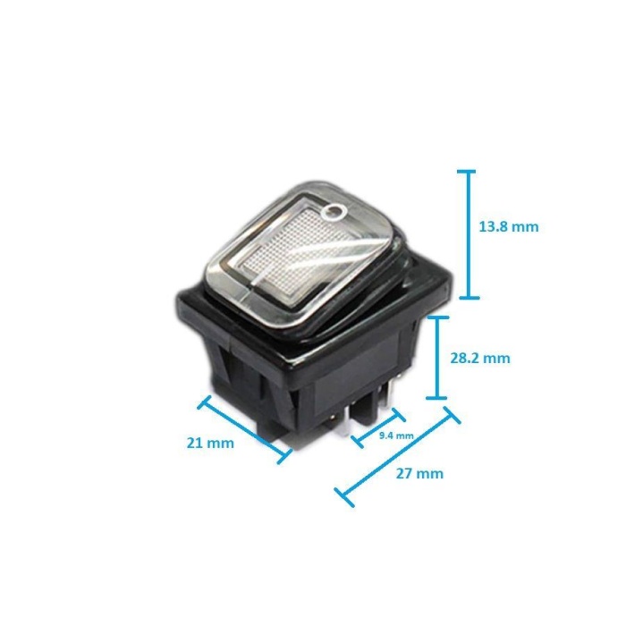 12-24V Led ON-OFF Su Geçirmez Switch - Beyaz