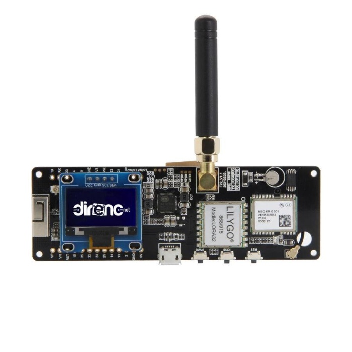 TTGO Meshtastic T-Beam V1.1 ESP32 LoRa 868MHz WiFi Bluetooth GPS OLED Ekranlı Geliştirme Modülü