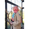 Boheme Collection Soft Şal Turkuaz Kırmızı