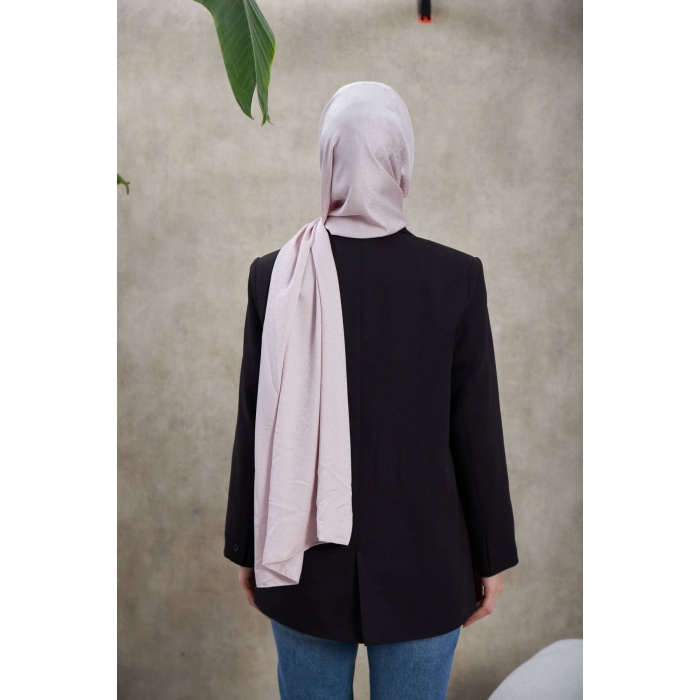 Alesa Desen İpeksi Jakar Şal Gümüş