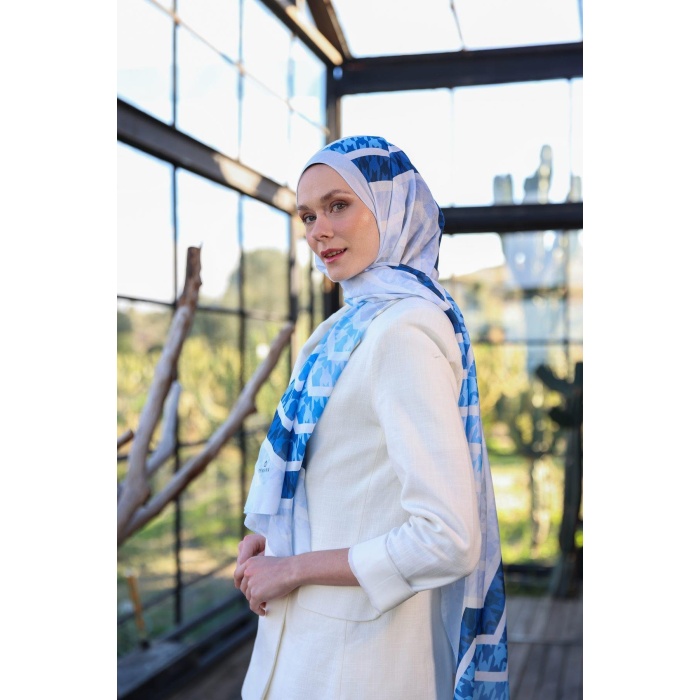 Boheme Collection Soft Şal Mavi Turkuaz