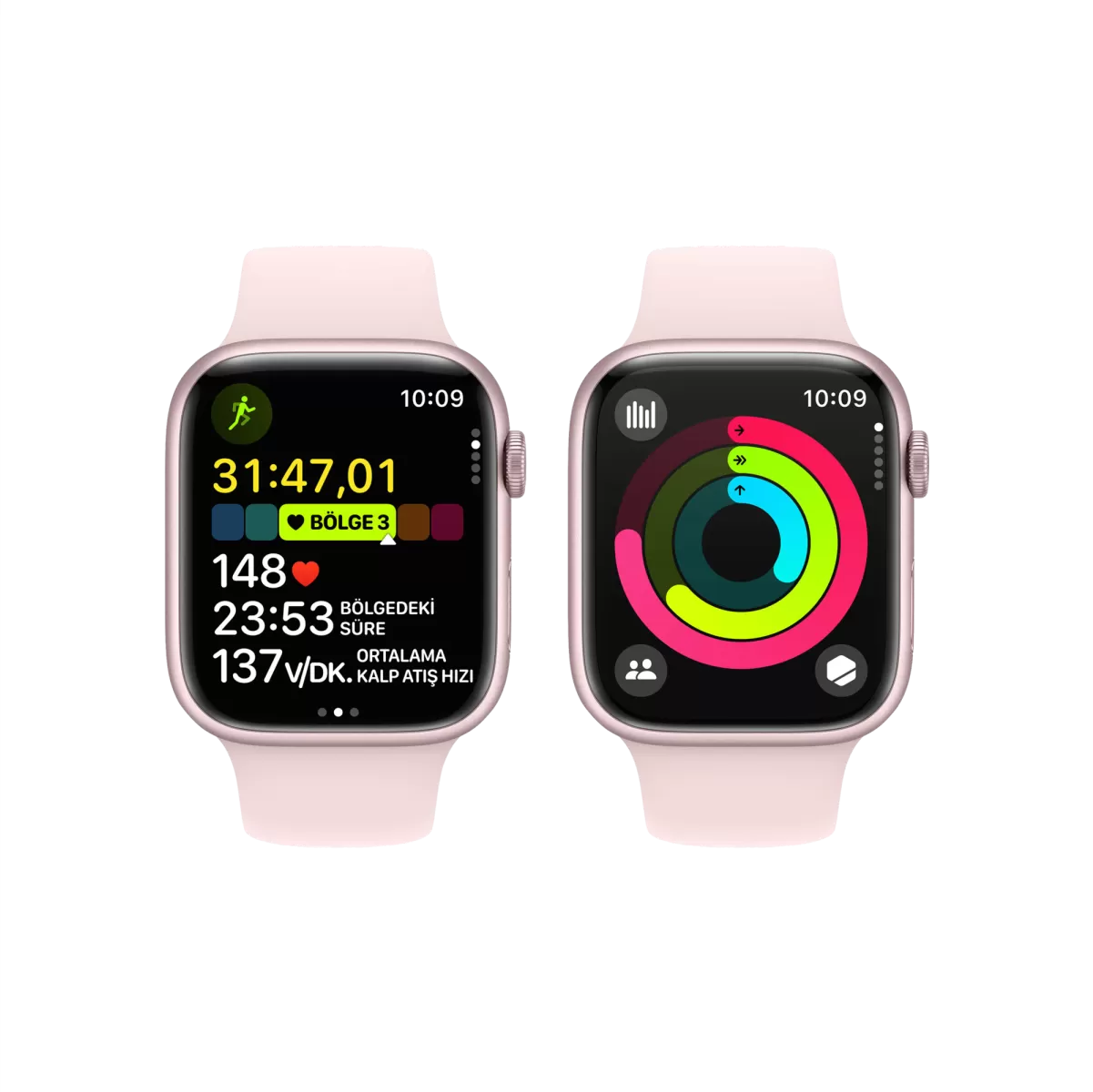 APPLE Apple Watch S9 45mm Pembe SB - S/M Akıllı Saat