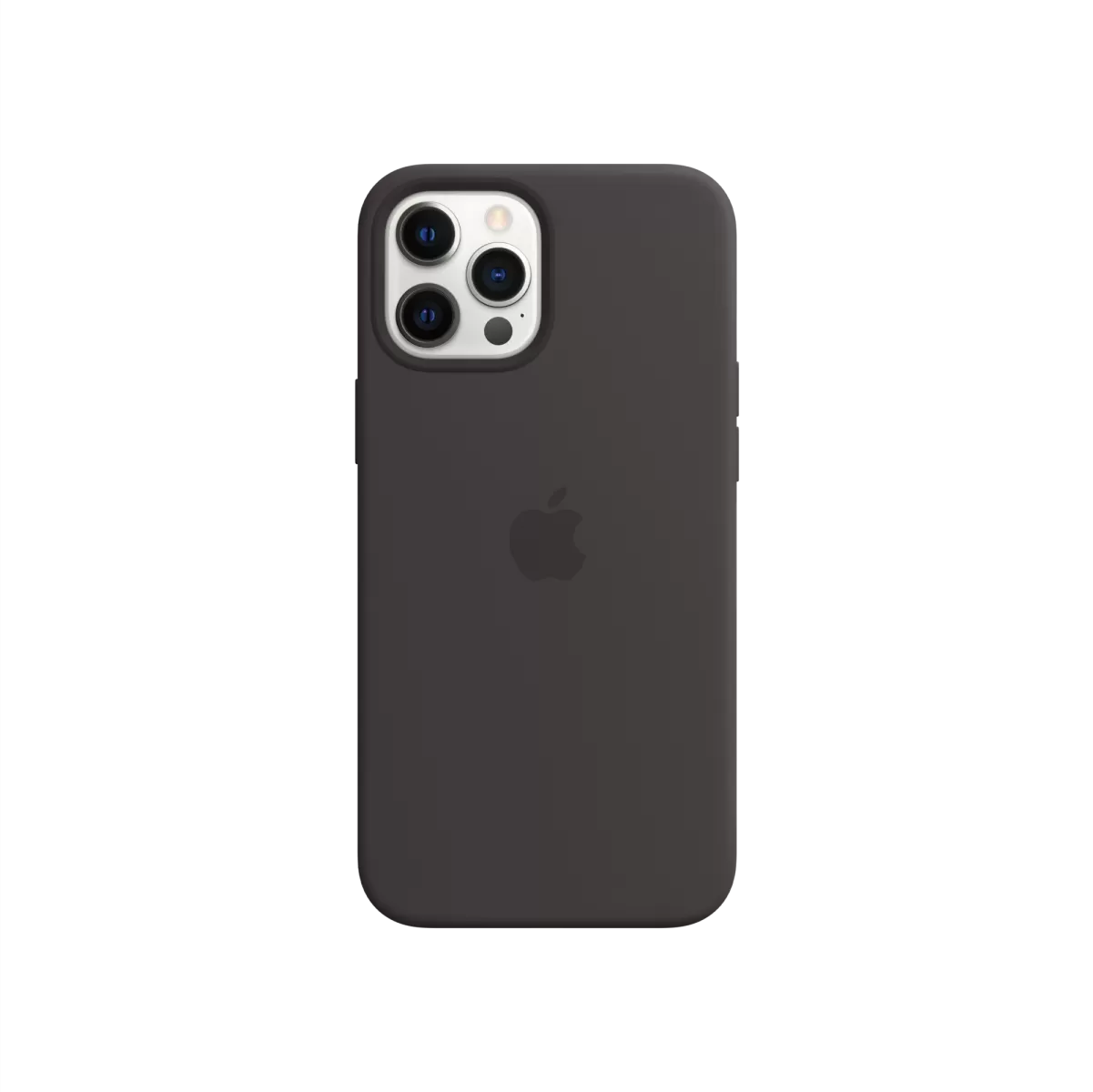 APPLE iPhone 12 Pro Max Silikon Kılıf Siyah Telefon Kılıfı