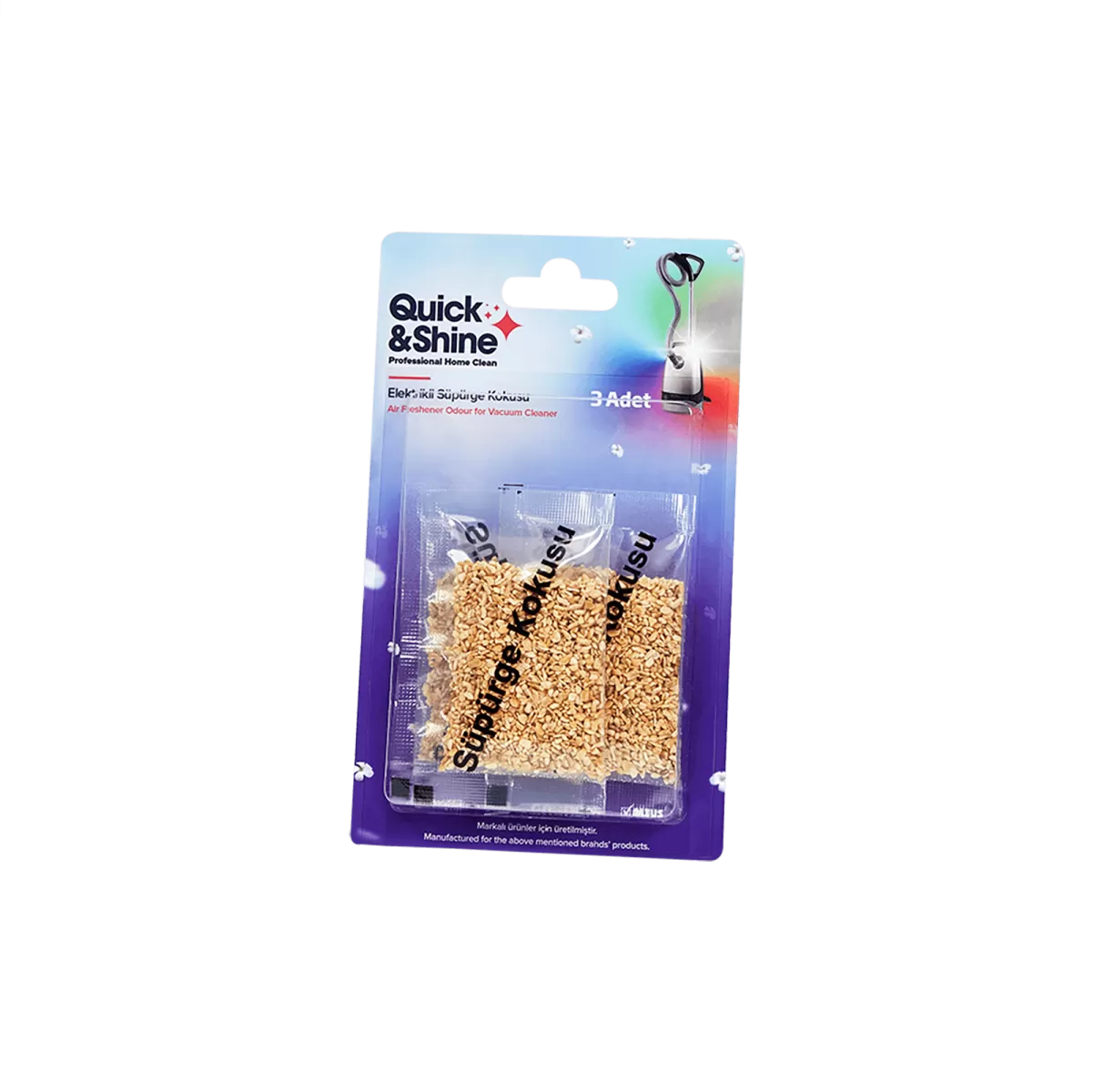 Quick & Shine Elektrikli Süpürge Kokusu Küçük Ev Aleti Temizlik ve Bakım Ürünleri