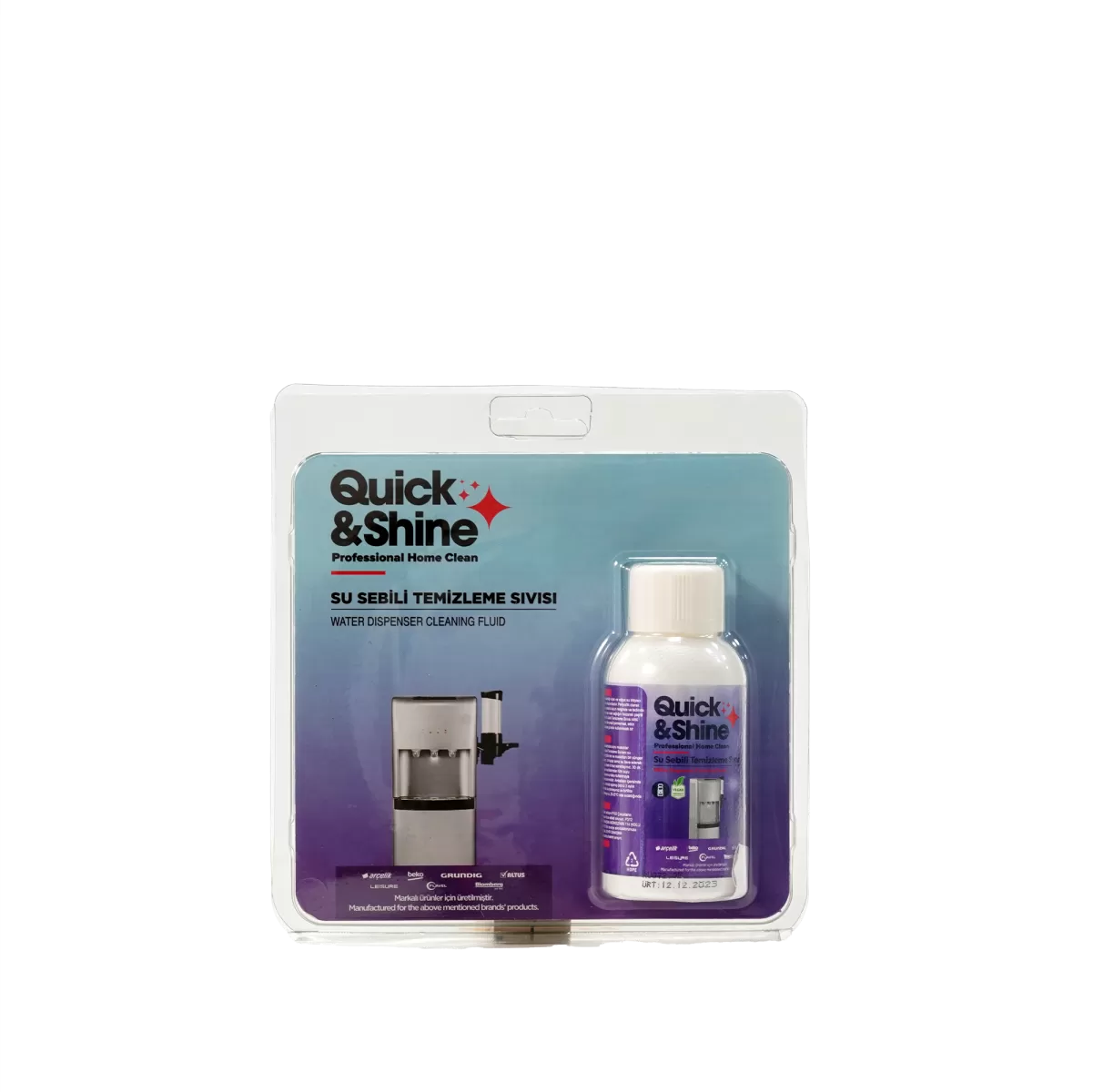 Quick & Shine Su Sebili Temizleme Solüsyonu Küçük Ev Aleti Temizlik ve Bakım Ürünleri