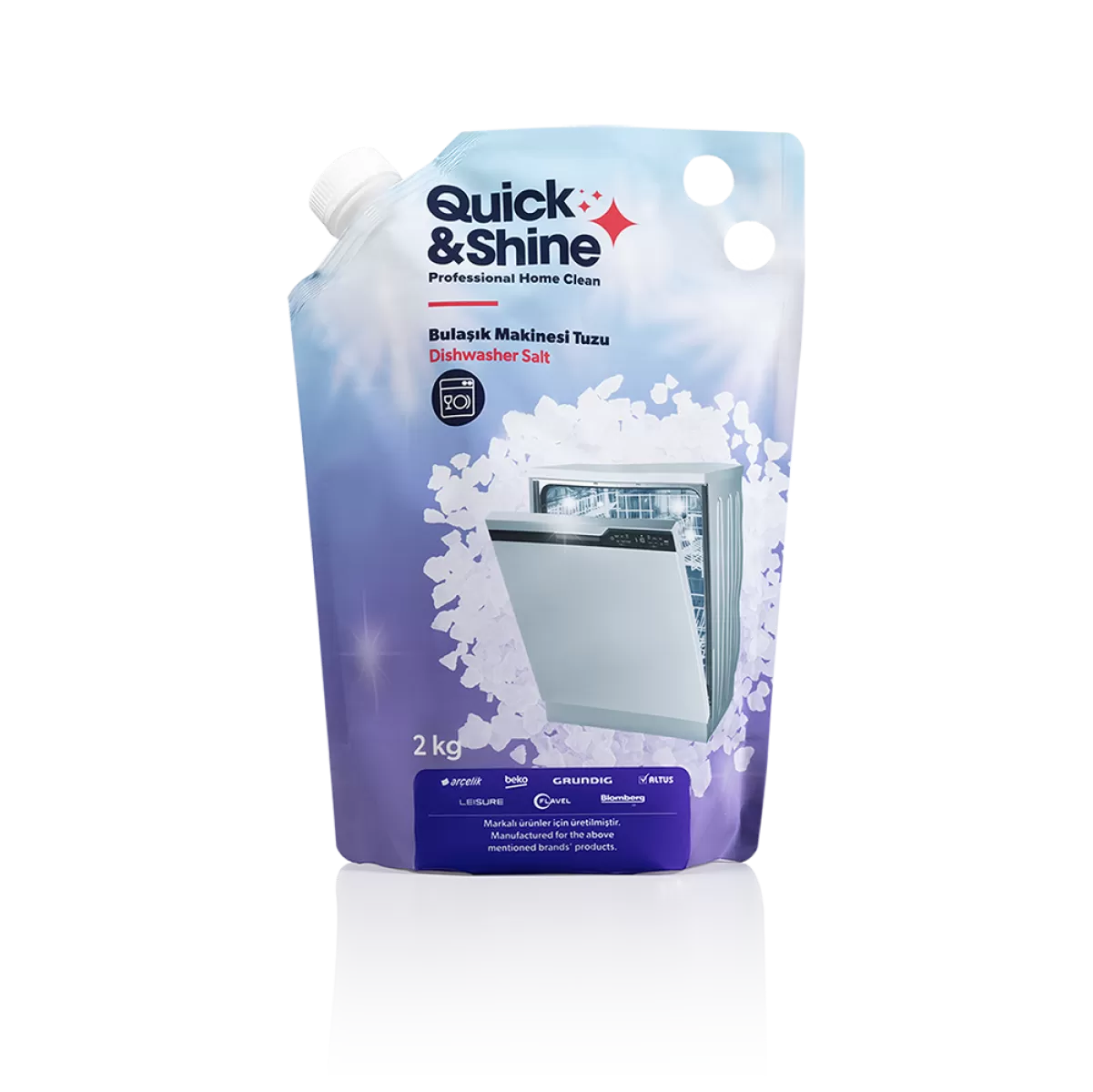 Quick & Shine Bulaşık Makinesi Tuzu (2 kg) Bulaşık Makinesi Temizlik ve Bakım Ürünleri